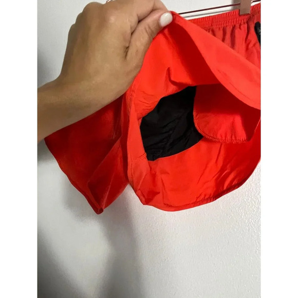 NEW Pudolla Mens Quick Dry Gym Workout Running Shorts Orange L - Picture 3 of 6